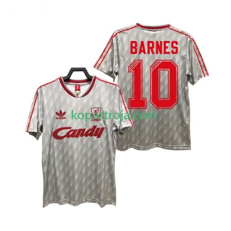 Billiga Fotbollströjor Liverpool BARNES 10 1989 1991 Retro Borta tröja Kortärmad